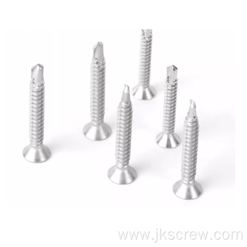 Zinc phillips flat CSK head self drilling screw